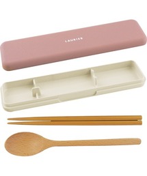 Leaflets（リーフレッツ）の「【 Leaflets / リーフレッツ 】LAURIER お箸スプーンセット  LNC-623_626  ECI（カトラリー）」