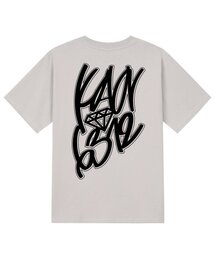 KTC0088 グラフィティ半袖Tシャツ - ベージュ