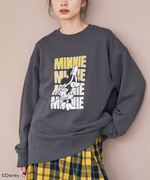 coen（コーエン）の「【MICKEY（ミッキー）/別注】アソートロゴ裏毛スウェット（WEB限定サイズあり）（スウェット・レディース・オフホワイト/その他6/ロイヤルブルー/ダークグレー/その他3/その他2/その他1/その他8/ピンク/その他5/その他7/その他4/ナチュラル・M/XL/L）」の13枚目の写真