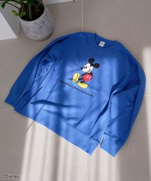 coen | 【MICKEY（ミッキー）/別注】アソートロゴ裏毛スウェット（WEB限定サイズあり）(スウェット)