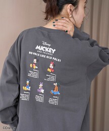 【MICKEY(ミッキー)/別注】アソートロゴ裏毛スウェット(WEB限定サイズあり)