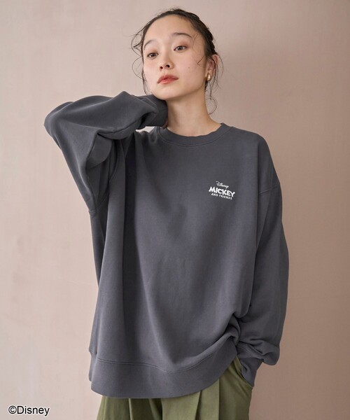 coen（コーエン）の「【MICKEY（ミッキー）/別注】アソートロゴ裏毛スウェット（WEB限定サイズあり）（スウェット・レディース・オフホワイト/その他6/ロイヤルブルー/ダークグレー/その他3/その他2/その他1/その他8/ピンク/その他5/その他7/その他4/ナチュラル・M/XL/L）」の19枚目の写真