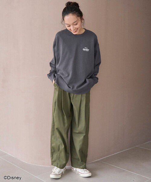 coen（コーエン）の「【MICKEY（ミッキー）/別注】アソートロゴ裏毛スウェット（WEB限定サイズあり）（スウェット・レディース・オフホワイト/その他6/ロイヤルブルー/ダークグレー/その他3/その他2/その他1/その他8/ピンク/その他5/その他7/その他4/ナチュラル・M/XL/L）」の21枚目の写真