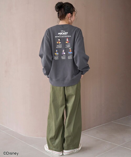 coen（コーエン）の「【MICKEY（ミッキー）/別注】アソートロゴ裏毛スウェット（WEB限定サイズあり）（スウェット・レディース・オフホワイト/その他6/ロイヤルブルー/ダークグレー/その他3/その他2/その他1/その他8/ピンク/その他5/その他7/その他4/ナチュラル・M/XL/L）」の22枚目の写真