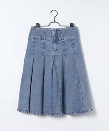 JEANASIS | 【25quee】スタッズデニムプリーツミディスカート/636464(デニムスカート)