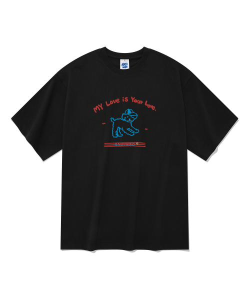 RADINEO(ラディネオ)の「20番手ラブ半袖Tシャツブラック(Tシャツ/カットソー・メンズ・その他・LARGE/MEDIUM/X-LARGE)」の1枚目の写真