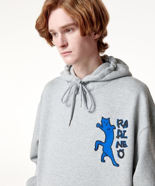 RADINEO(ラディネオ)の「ミヤオ フードパーカー グレー(パーカー・メンズ・その他・LARGE/MEDIUM/X-LARGE)」の1枚目の写真
