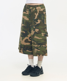 カーペンター バミューダ ワイド カモパンツ_ヴィンテージグリーン