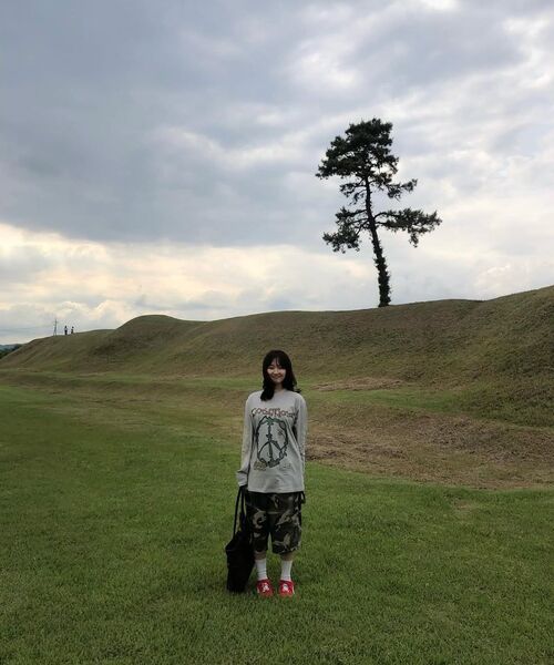 SLOW RECORD HOUSE（スローレコードハウス）の「カーペンター バミューダ ワイド カモパンツ_ヴィンテージグリーン（その他パンツ・レディース・その他・OS）」の15枚目の写真
