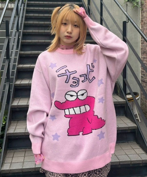 Candy Stripper（キャンディストリッパー）の「【クレヨンしんちゃん】シアータートル トップス（その他トップス・レディース・ブラック/ミント/ピンク・FREE）」の13枚目の写真