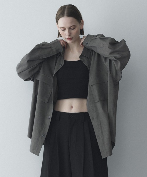 remer(リメール)の「ルーズオーバーサイズポケットシャツ / Loose Oversized Pocket Shirt(シャツ/ブラウス・メンズ・チャコールグレー/ブラウン/ブラック・SMALL/X-SMALL/LARGE/MEDIUM)」の10枚目の写真