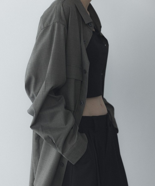 remer(リメール)の「ルーズオーバーサイズポケットシャツ / Loose Oversized Pocket Shirt(シャツ/ブラウス・メンズ・チャコールグレー/ブラウン/ブラック・SMALL/X-SMALL/LARGE/MEDIUM)」の12枚目の写真