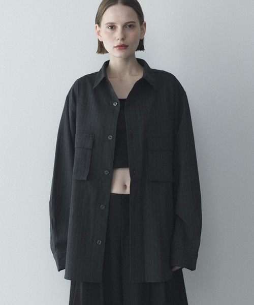 remer(リメール)の「ルーズオーバーサイズポケットシャツ / Loose Oversized Pocket Shirt(シャツ/ブラウス・メンズ・チャコールグレー/ブラウン/ブラック・SMALL/X-SMALL/LARGE/MEDIUM)」の21枚目の写真
