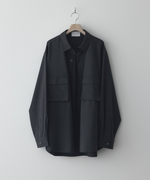 remer(リメール)の「ルーズオーバーサイズポケットシャツ / Loose Oversized Pocket Shirt(シャツ/ブラウス・メンズ・チャコールグレー/ブラウン/ブラック・SMALL/X-SMALL/LARGE/MEDIUM)」の18枚目の写真