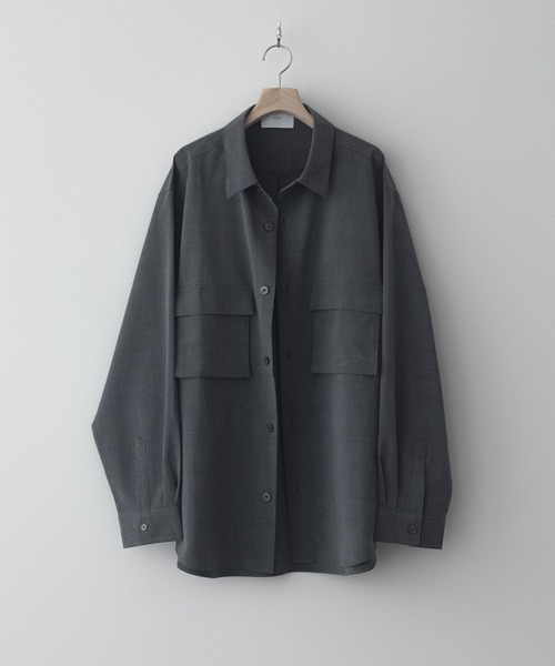 remer(リメール)の「ルーズオーバーサイズポケットシャツ / Loose Oversized Pocket Shirt(シャツ/ブラウス・メンズ・チャコールグレー/ブラウン/ブラック・SMALL/X-SMALL/LARGE/MEDIUM)」の19枚目の写真
