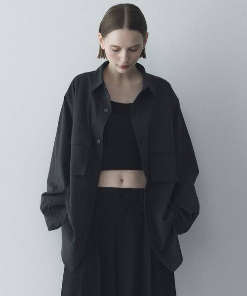 remer(リメール)の「ルーズオーバーサイズポケットシャツ / Loose Oversized Pocket Shirt(シャツ/ブラウス・メンズ・チャコールグレー/ブラウン/ブラック・SMALL/X-SMALL/LARGE/MEDIUM)」の16枚目の写真