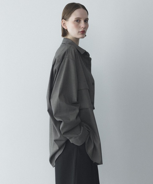 remer(リメール)の「ルーズオーバーサイズポケットシャツ / Loose Oversized Pocket Shirt(シャツ/ブラウス・メンズ・チャコールグレー/ブラウン/ブラック・SMALL/X-SMALL/LARGE/MEDIUM)」の11枚目の写真