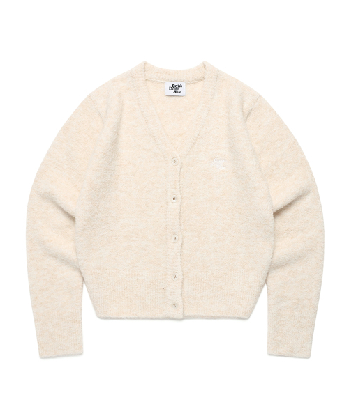 Cavish(カビシ)の「W TWO TONE BOUCLE CARDIGAN IVORY(CV2EFFK683A)(カーディガン/ボレロ・レディース・アイボリー・FREE)」の1枚目の写真