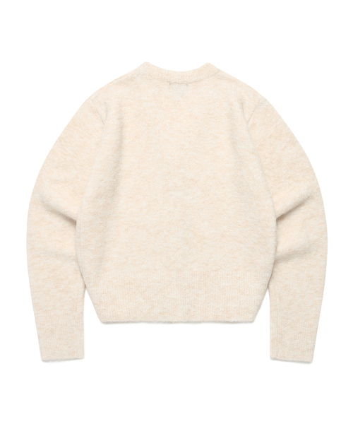 Cavish(カビシ)の「W TWO TONE BOUCLE CARDIGAN IVORY(CV2EFFK683A)(カーディガン/ボレロ・レディース・アイボリー・FREE)」の2枚目の写真