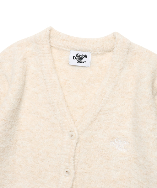 Cavish(カビシ)の「W TWO TONE BOUCLE CARDIGAN IVORY(CV2EFFK683A)(カーディガン/ボレロ・レディース・アイボリー・FREE)」の3枚目の写真