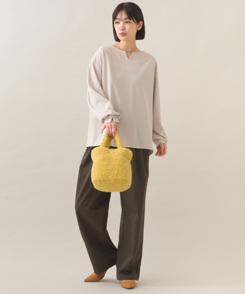 OMNES(オムネス)の「【BEAUTIFUL FRIDAY】キーネックブラウス(シャツ/ブラウス・レディース・グレー/ネイビー・MEDIUM/LARGE)」の8枚目の写真