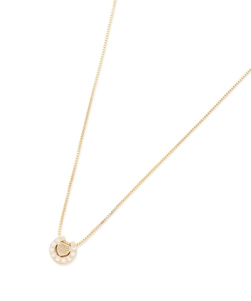 AVIREX（アヴィレックス）の「HEART HORSESHOE CZ NECKLACE（GOLD) by J.H.M CO.,LTD.（ネックレス・レディース・ゴールド・F）」の10枚目の写真