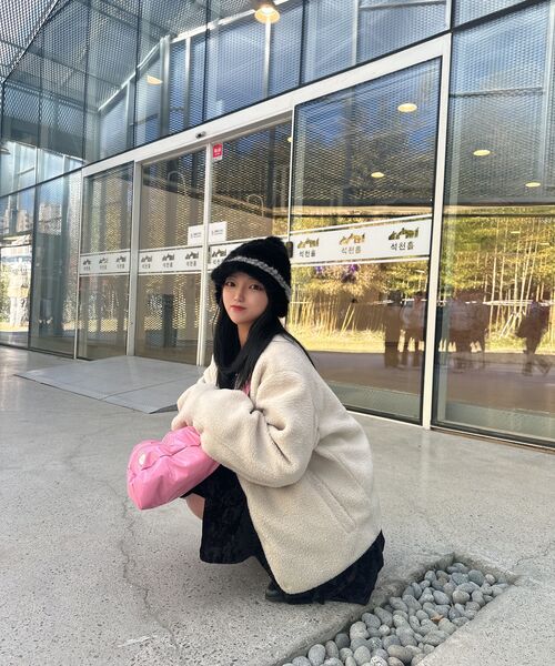 DAMP(ドントアスクマイプラン)の「2WAY padded messenger bag_pink(メッセンジャーバッグ・レディース・その他・ONE SIZE)」の5枚目の写真