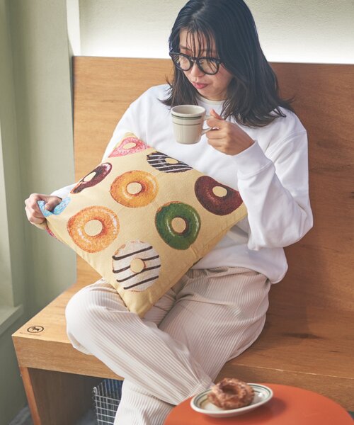 BIRTHDAY BAR(バースデイバー)の「≪BIRTHDAY BARオリジナル≫【B-DAY DONUTS】ドーナッツクッションカバー(クッション/クッションカバー・レディース・アイボリー・0)」の15枚目の写真