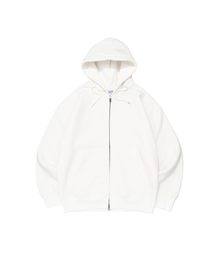 BECANVAS（ビキャンバス）の「BECANVAS  FLEECE OVERFIT HOOD ZIP-UP (WHITE)（パーカー）」