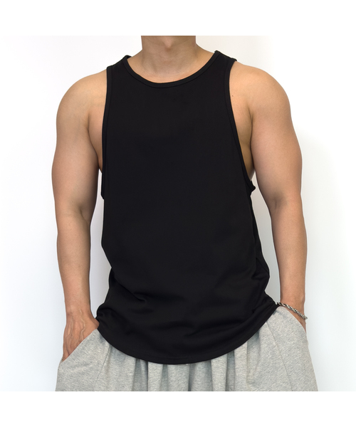 PACIENCIA(パシエンシア)の「ベーシックヘルス筋肉タンクトップ(Tシャツ/カットソー・メンズ・ホワイト/ブラック/グレー/ダークグレー・LARGE/X-LARGE/XX-LARGE)」の1枚目の写真