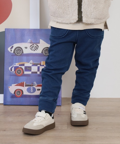 OMNES(オムネス)の「ストレッチ裏シャギー起毛ロングパンツ KIDS(その他パンツ・キッズ・チャコール/ブルー系その他2/ブルー系その他/ブラック・110cm/100cm)」の4枚目の写真