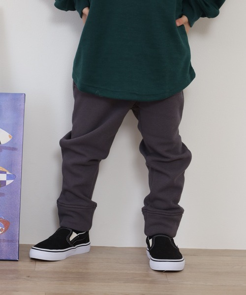 OMNES(オムネス)の「ストレッチ裏シャギー起毛ロングパンツ KIDS(その他パンツ・キッズ・チャコール/ブルー系その他2/ブルー系その他/ブラック・110cm/100cm)」の5枚目の写真
