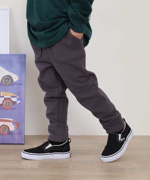 OMNES(オムネス)の「ストレッチ裏シャギー起毛ロングパンツ KIDS(その他パンツ・キッズ・チャコール/ブルー系その他2/ブルー系その他/ブラック・110cm/100cm)」の7枚目の写真