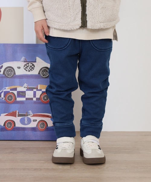 OMNES(オムネス)の「ストレッチ裏シャギー起毛ロングパンツ KIDS(その他パンツ・キッズ・チャコール/ブルー系その他2/ブルー系その他/ブラック・110cm/100cm)」の10枚目の写真