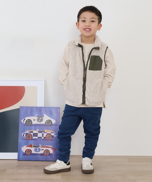 OMNES(オムネス)の「ストレッチ裏シャギー起毛ロングパンツ KIDS(その他パンツ・キッズ・チャコール/ブルー系その他2/ブルー系その他/ブラック・110cm/100cm)」の13枚目の写真