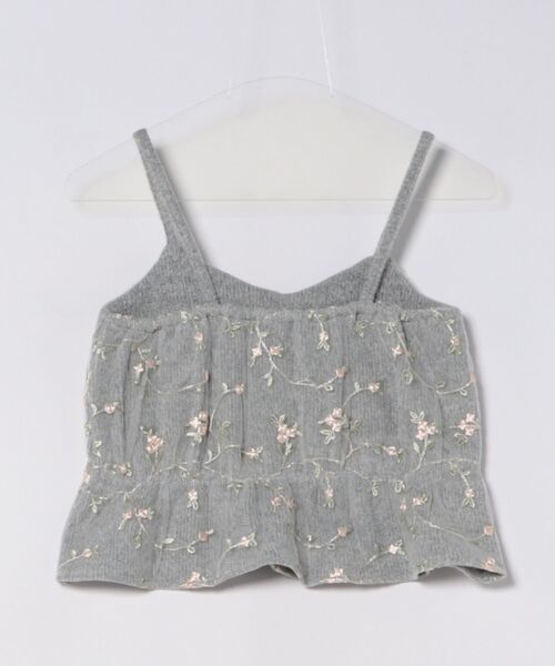 flower(フラワー)の「フラッフィーロージービスチェ(キャミソール・レディース・ホワイト/グレー・FREE)」の21枚目の写真