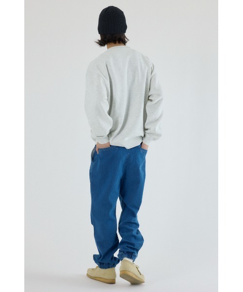 RODEO CROWNS WIDE BOWL（ロデオクラウンズワイドボウル）の「チルイージーデニムJOGパンツ（デニムパンツ・メンズ・ブラック/ブルー・MEDIUM/LARGE）」の13枚目の写真