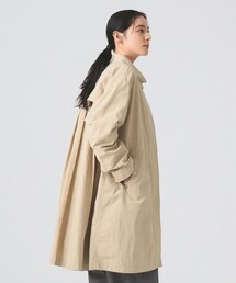 Ray BEAMS | バック タック スタンドカラー コート（吸水速乾・UVカット）(ステンカラーコート)