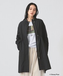 Ray BEAMS | バック タック スタンドカラー コート（吸水速乾・UVカット）(ステンカラーコート)