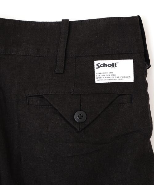 schott(ショット)の「Schott/ショット/LINEN TROUSERS/リネン トラウザー(スラックス・メンズ・ブラック/カーキ/ベージュ・30/32/34/36)」の14枚目の写真