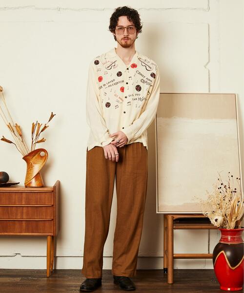 schott（ショット）の「Schott/ショット/LINEN TROUSERS/リネン トラウザー（スラックス・メンズ・ブラック/カーキ/ベージュ・30/32/34/36）」の9枚目の写真