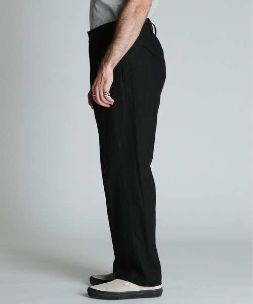 schott（ショット）の「Schott/ショット/LINEN TROUSERS/リネン トラウザー（スラックス・メンズ・ブラック/カーキ/ベージュ・30/32/34/36）」の6枚目の写真