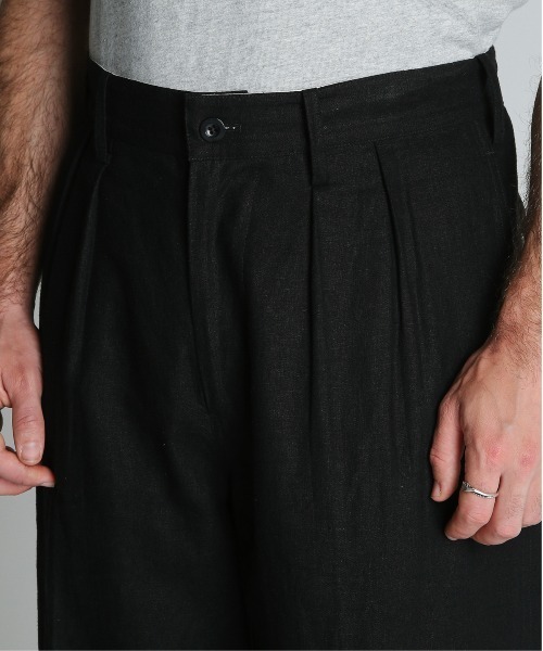schott（ショット）の「Schott/ショット/LINEN TROUSERS/リネン トラウザー（スラックス・メンズ・ブラック/カーキ/ベージュ・30/32/34/36）」の8枚目の写真