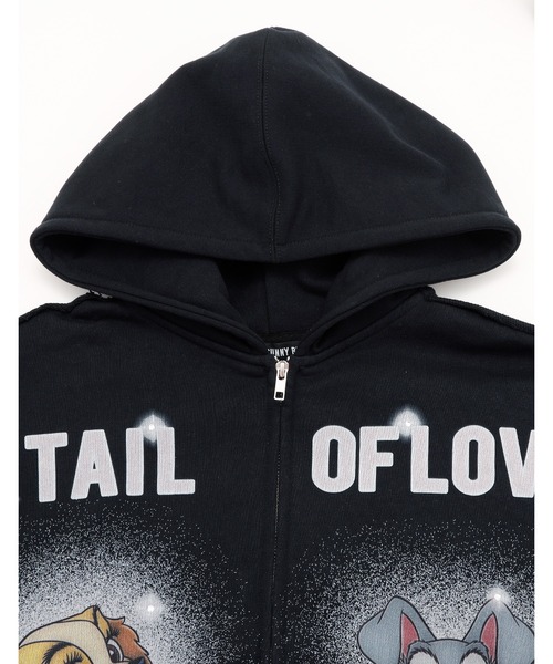 Little sunny bite（リトルサニーバイト）の「/little sunny bite Disney collection/lady & tramp zip hoodie（パーカー・レディース・ブラック/ピンク/ホワイト・MEDIUM/SMALL）」の17枚目の写真