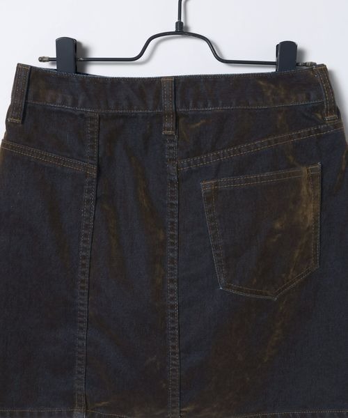 JEANASIS(ジーナシス)の「フロッキーデニムミニスカート/634877(デニムスカート・レディース・ブラウン系その他/レッド系その他・SMALL/MEDIUM)」の8枚目の写真