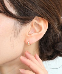 【 金属アレルギー対応 】 ステンレス ぷっくりシンプルフープピアス