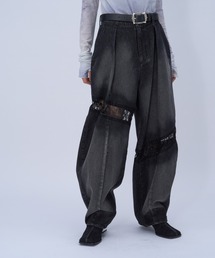 HARE | レースキリカエカーブデニムパンツ(HARE)(デニムパンツ)