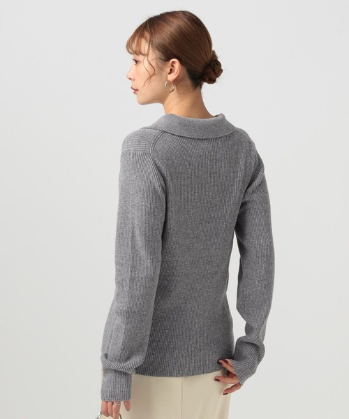 BAYFLOW（ベイフロー）の「[春まで着られる]タイトニットカーディガン（カーディガン/ボレロ・レディース・モカ/グレー/レッド・FREE）」の15枚目の写真