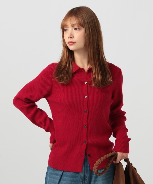 BAYFLOW（ベイフロー）の「[春まで着られる]タイトニットカーディガン（カーディガン/ボレロ・レディース・モカ/グレー/レッド・FREE）」の19枚目の写真