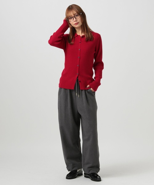 BAYFLOW（ベイフロー）の「[春まで着られる]タイトニットカーディガン（カーディガン/ボレロ・レディース・モカ/グレー/レッド・FREE）」の22枚目の写真